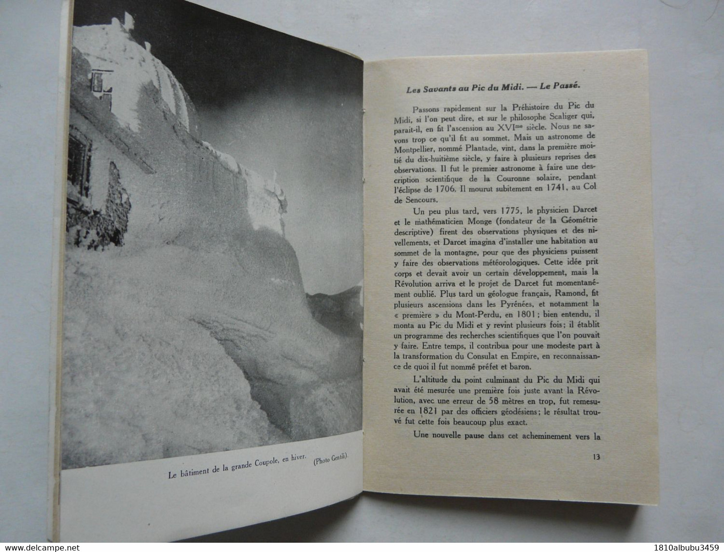 L'OBSERVATOIRE DU PIC DU MIDI (48 Pages) - LES EDITIONS PYRENEENNES 1954 - Sterrenkunde