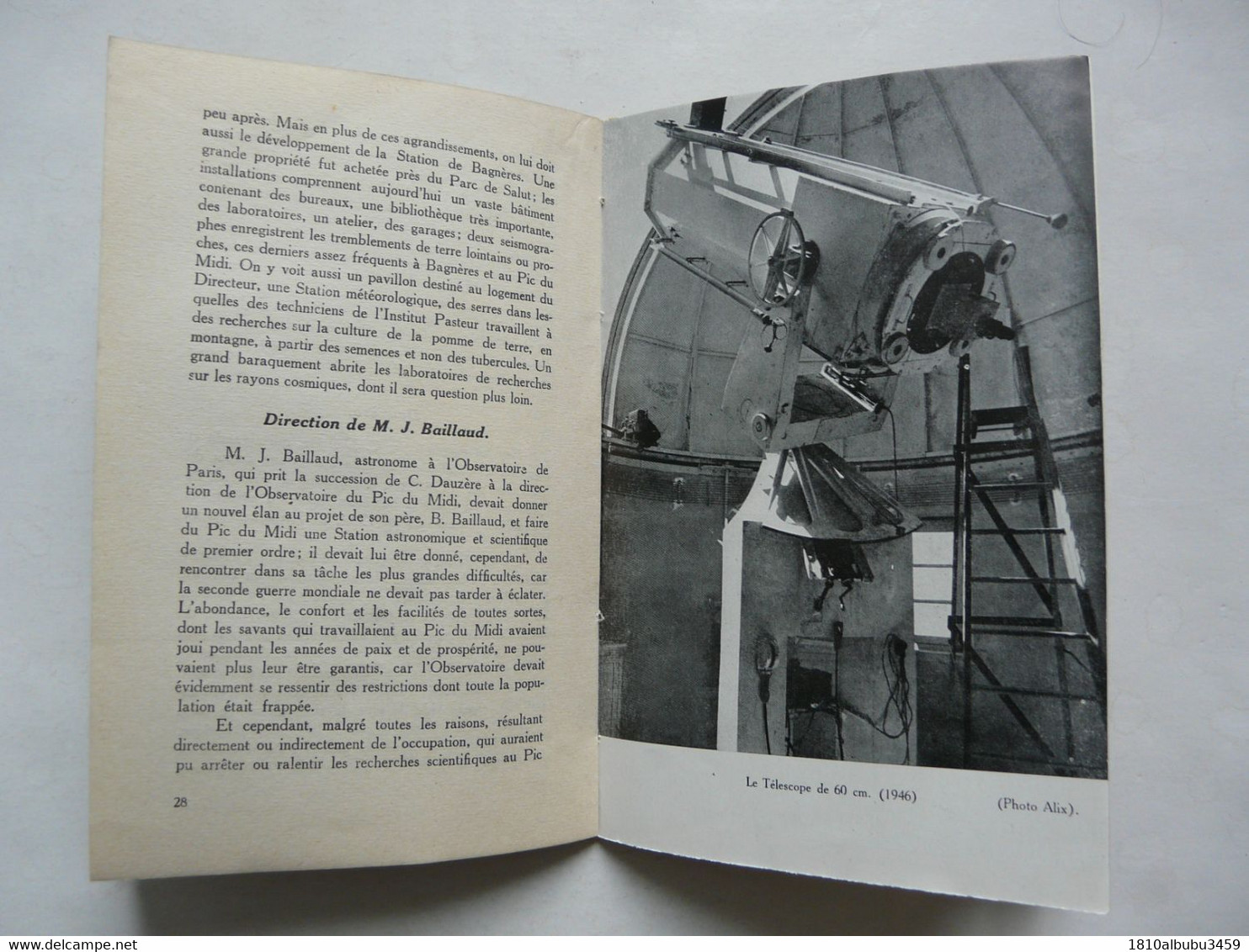 L'OBSERVATOIRE DU PIC DU MIDI (48 Pages) - LES EDITIONS PYRENEENNES 1954 - Sterrenkunde