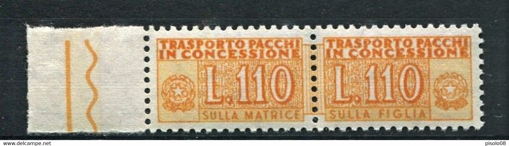 REPUBBLICA 1955 PACCHI IN CONCESSIONE110 LIRE ** MNH - Concessiepaketten