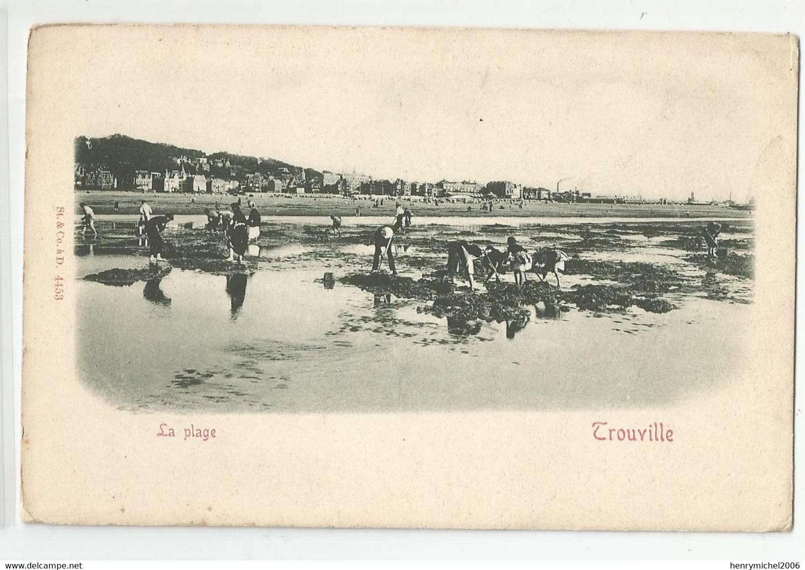 14 Calvados Trouville La Plage Peche Marée Basse Ed St Et Co A D 4453 - Trouville