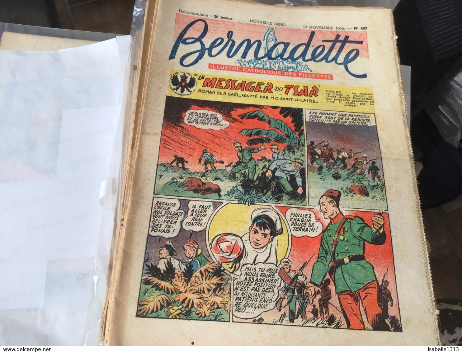 Bernadette Rare Revue Hebdomadaire Illustré Paris 1955 Le Messager Du Star Roman - Bernadette