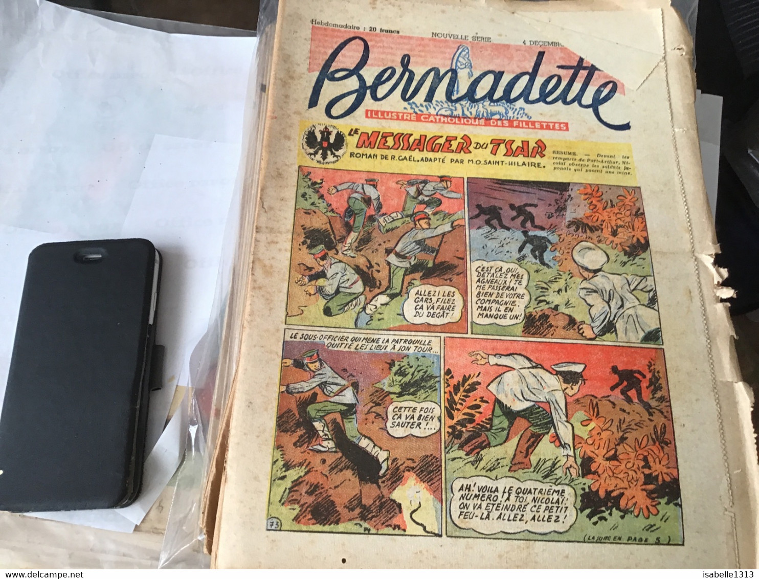Bernadette Rare Revue Hebdomadaire Illustré Paris 1955 Messager Du Tsar L’histoire Du Charbon - Bernadette