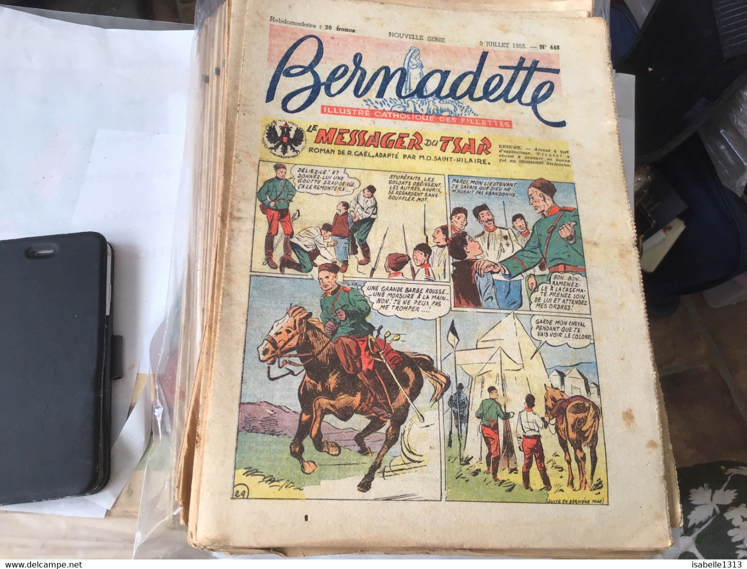 Bernadette Rare Revue Hebdomadaire Illustré Paris 1955 Messager Du Tsar - Bernadette