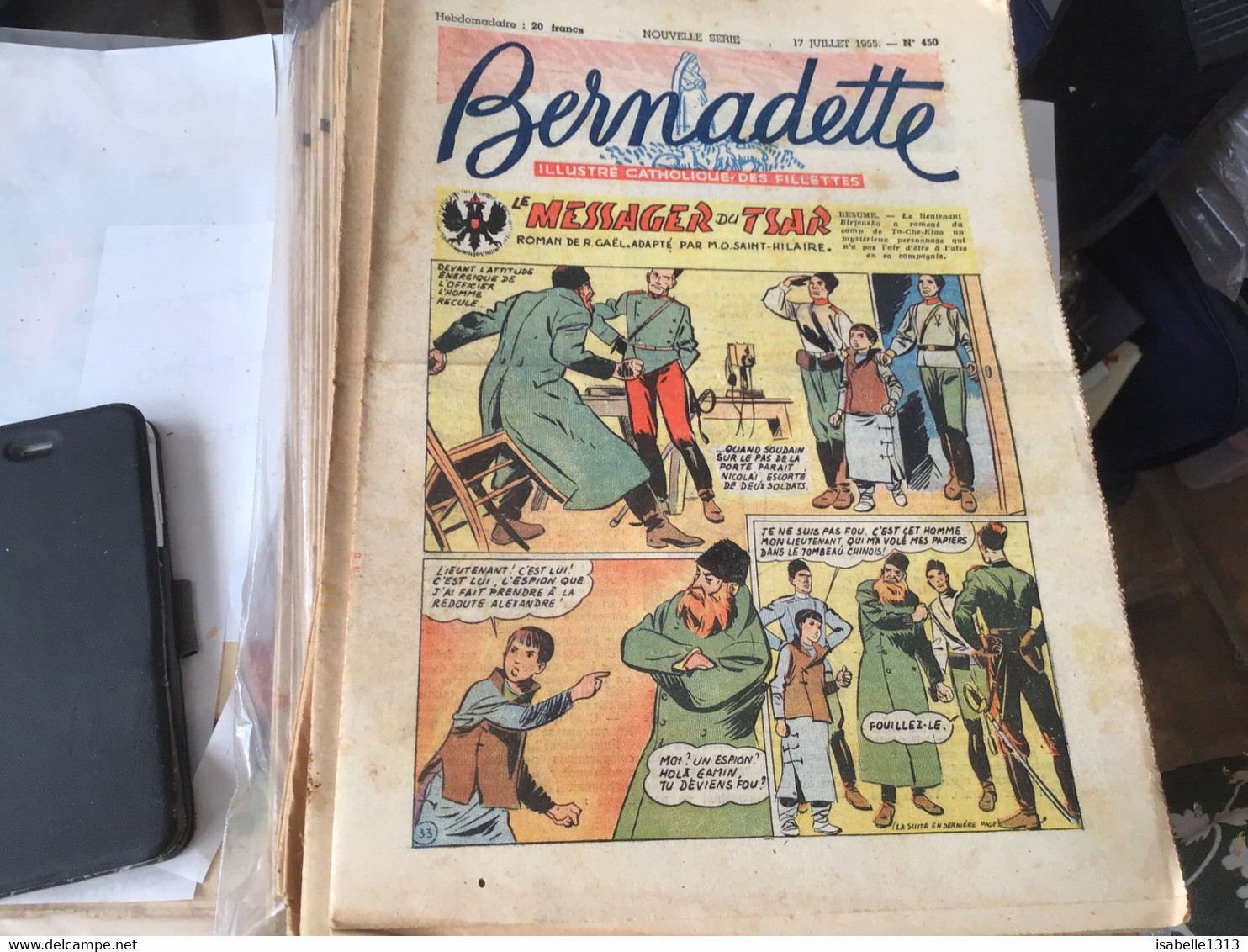 Bernadette Rare Revue Hebdomadaire Illustré Paris 1955 Messager Du Tsar Les Chiffonniers Abbé Pierre - Bernadette