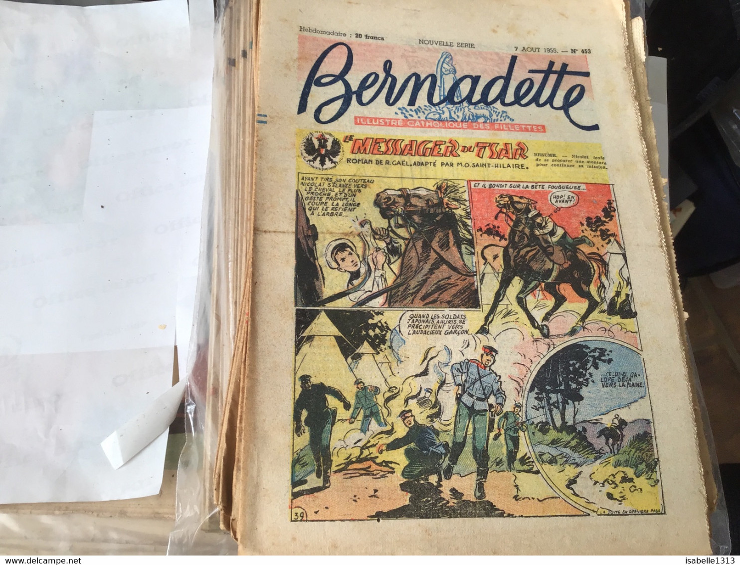 Bernadette Rare Revue Hebdomadaire Illustré Paris 1955 Messager Du Tsar Parentis Elle Est Landes Vont Découvrir Le Texas - Bernadette