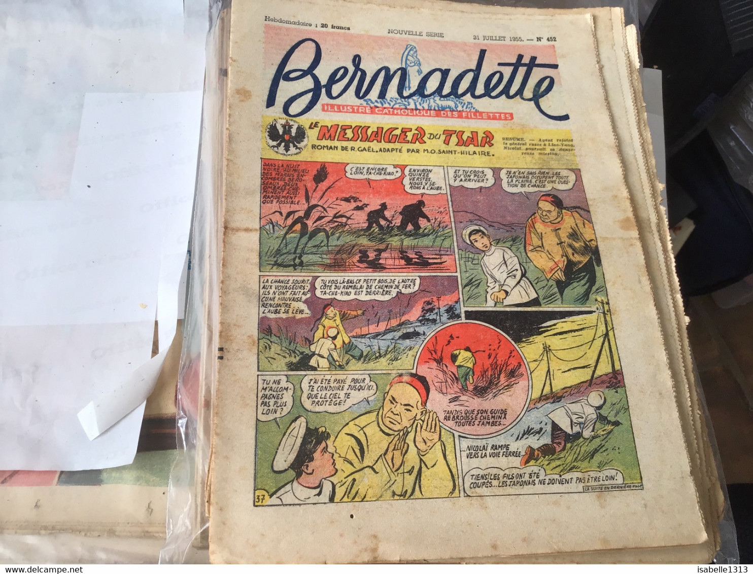 Bernadette Rare Revue Hebdomadaire Illustré Paris 1955 Messager Du Tsar Les Chiffonniers Abbé Pierre - Bernadette