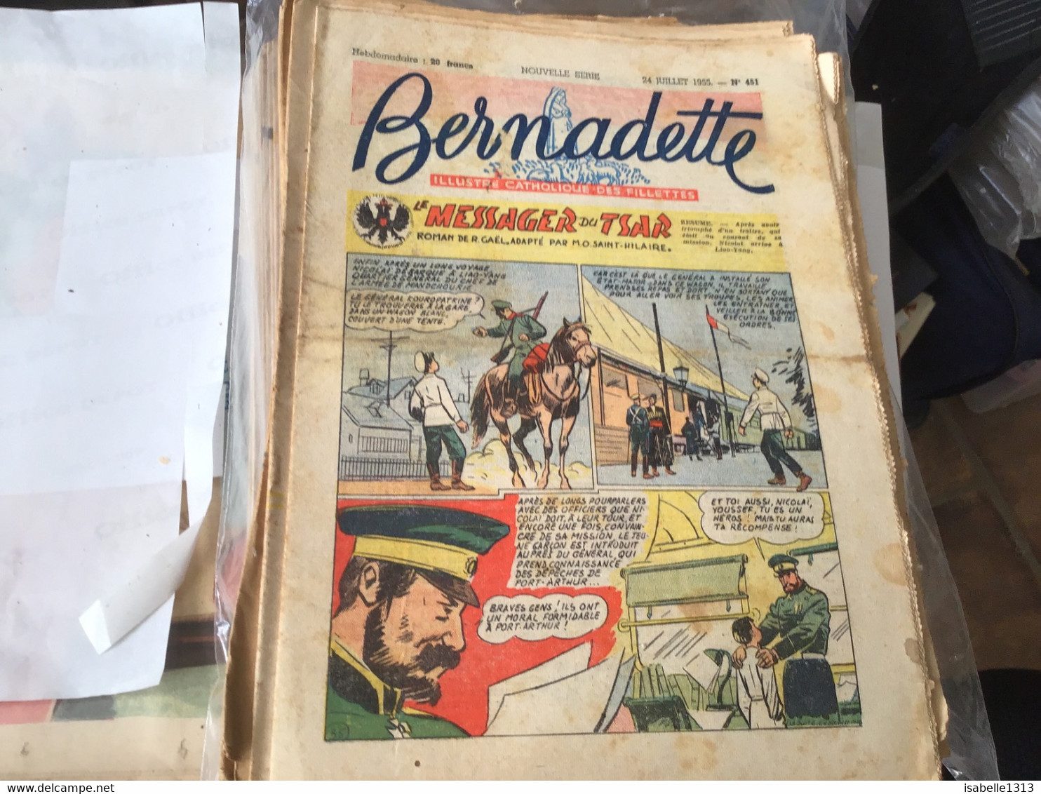 Bernadette Rare Revue Hebdomadaire Illustré Paris 1955 Messager Du Tsar - Bernadette