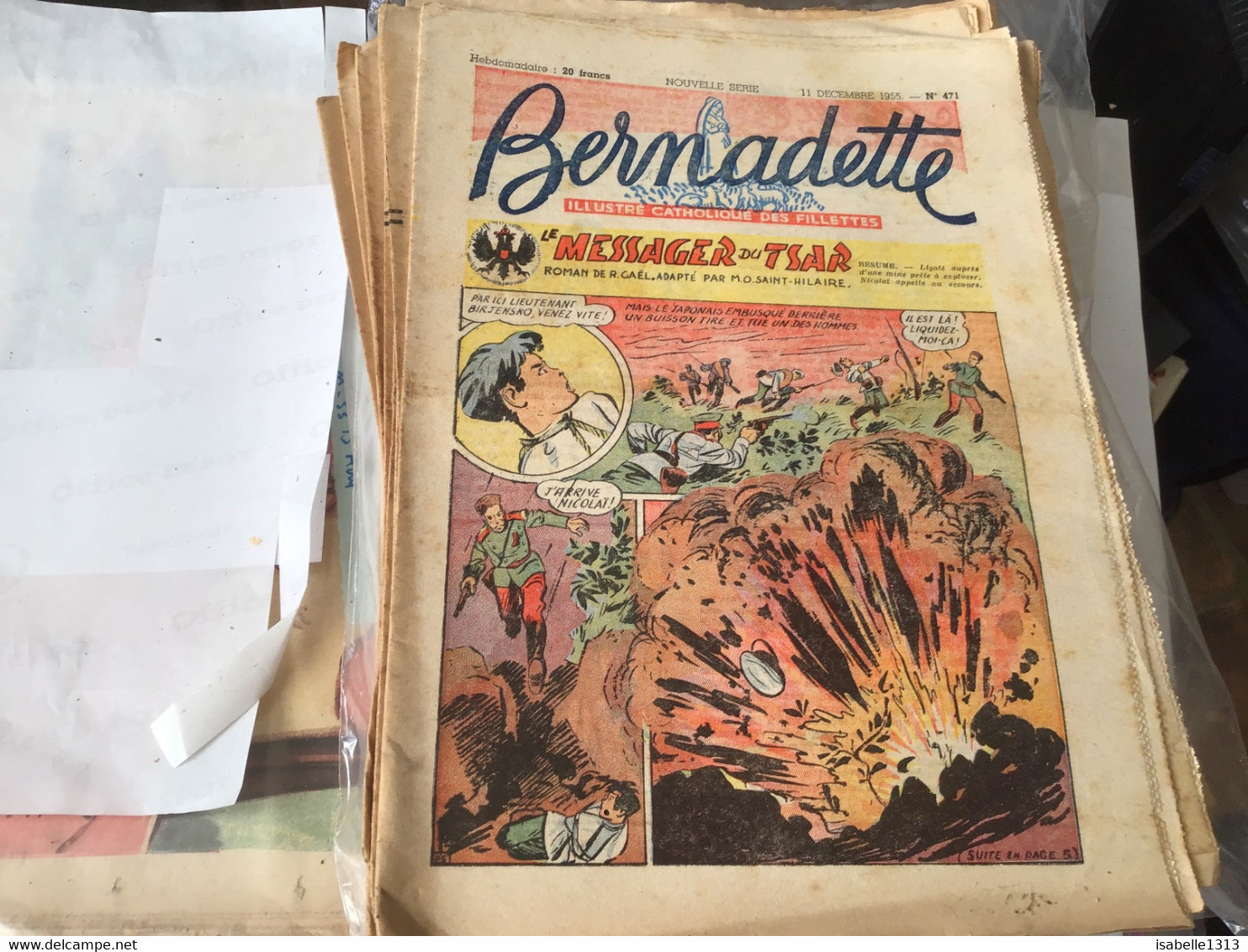 Bernadette Rare Revue Hebdomadaire Illustré Paris 1955 Messager Du Tsar La Vie Missionnaire Chez Les Papous - Bernadette