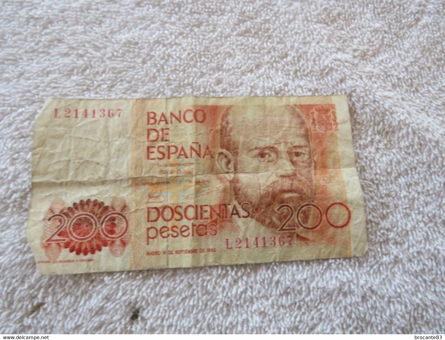 BILLET 200 PESETAS 16 SEPTEMBRE 1980 - [ 4] 1975-… : Juan Carlos I