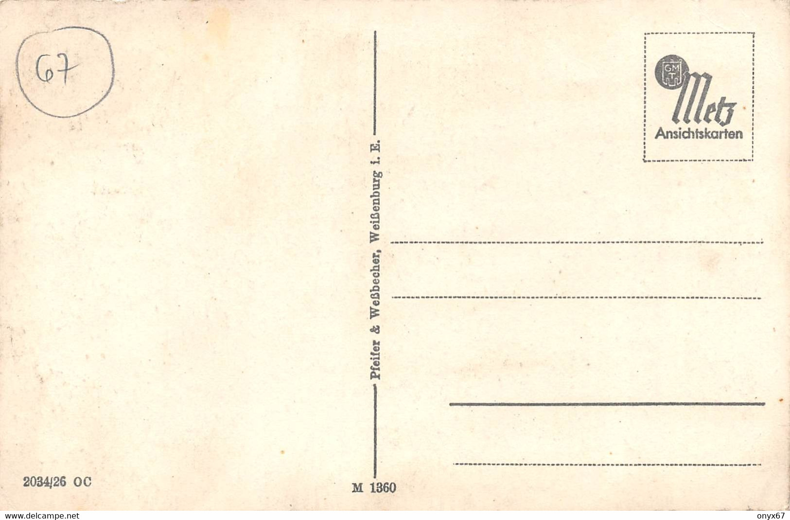 WEISSENBURG-WISSEMBOURG-67-Bas-Rhin-Rathaus U. Stiftskirche-Mairie - Wissembourg