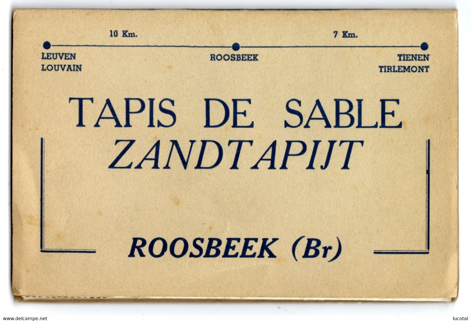 Roosbeek - Zandtapijt - Accordeonboekje - 8 Postkaarten - Boutersem