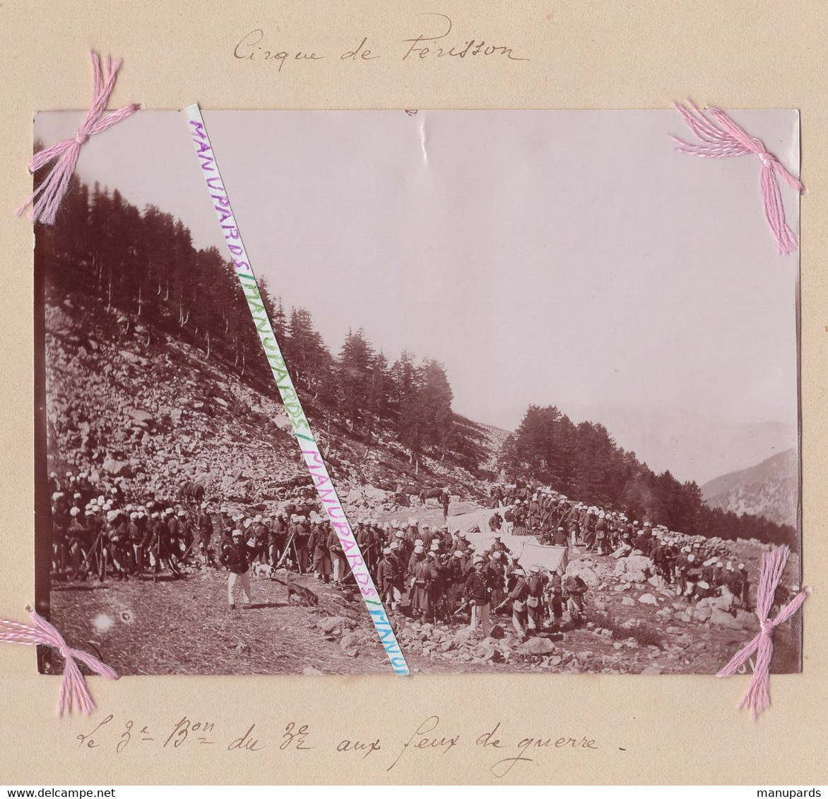 06 BELVEDERE / 5 PHOTOS / 1894 / CIRQUE DE FERISSON / 3e RI ( PONT SAINT ESPRIT - AIX ) / REGIMENT D'INFANTERIE / PHOTO - Belvédère