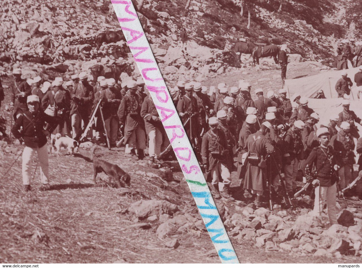 06 BELVEDERE / 5 PHOTOS / 1894 / CIRQUE DE FERISSON / 3e RI ( PONT SAINT ESPRIT - AIX ) / REGIMENT D'INFANTERIE / PHOTO