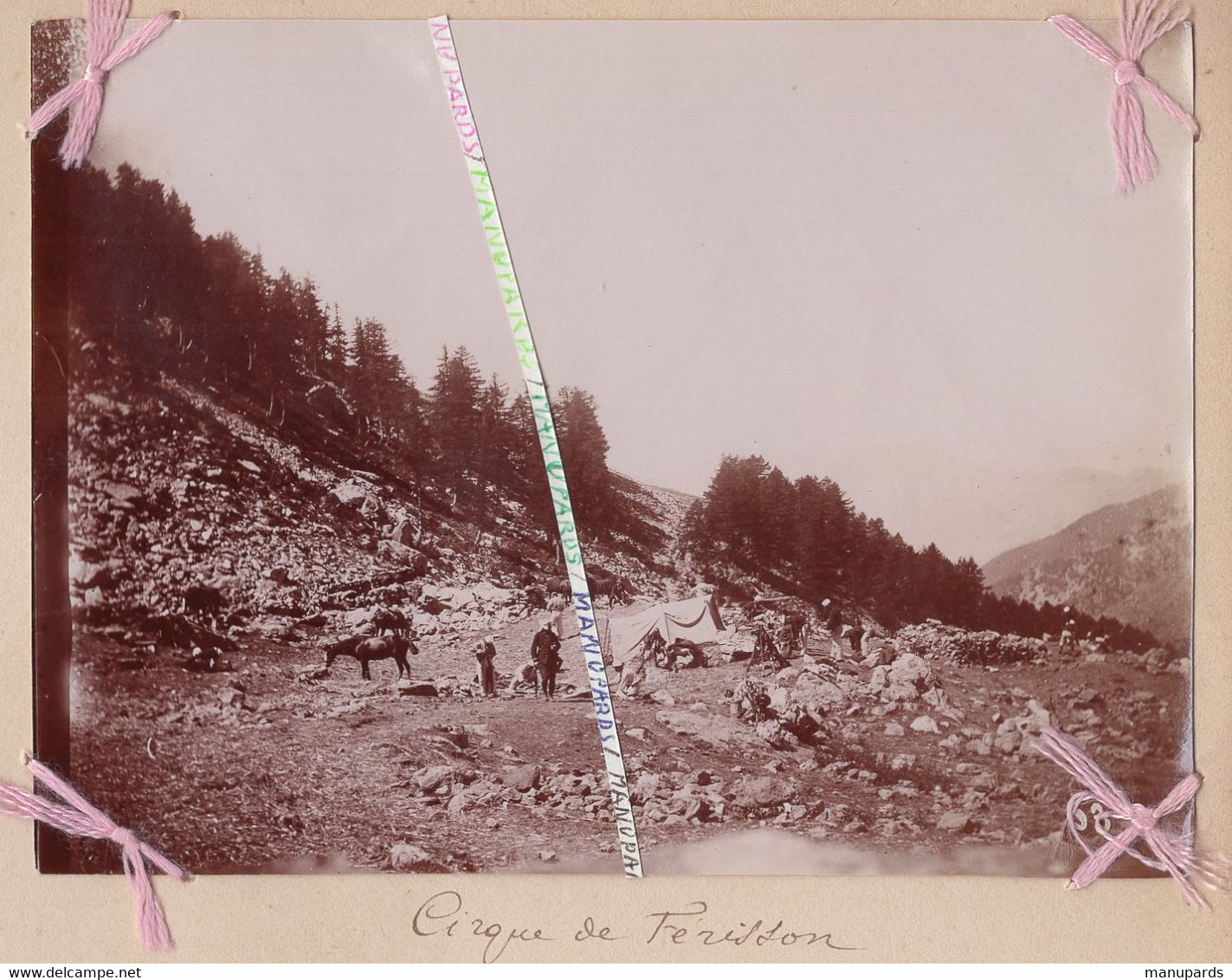 06 BELVEDERE / 5 PHOTOS / 1894 / CIRQUE DE FERISSON / 3e RI ( PONT SAINT ESPRIT - AIX ) / REGIMENT D'INFANTERIE / PHOTO