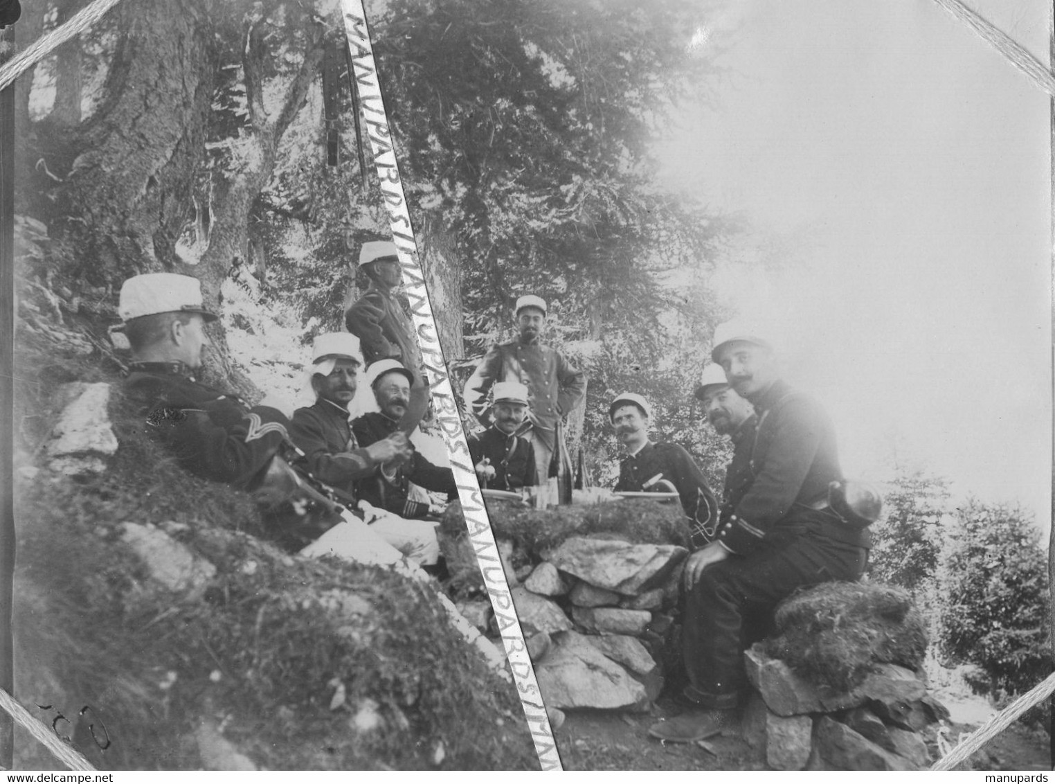 06 BELVEDERE / 5 PHOTOS / 1894 / CIRQUE DE FERISSON / 3e RI ( PONT SAINT ESPRIT - AIX ) / REGIMENT D'INFANTERIE / PHOTO