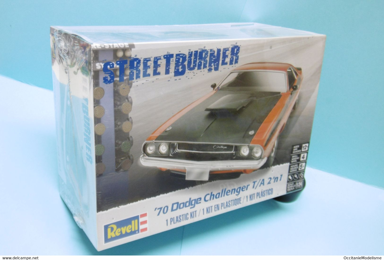 Revell - DODGE CHALLENGER T/A 1970 2'N1 Maquette Kit Plastique Réf. 12596 85-2596 NBO 1/24 - Automobili