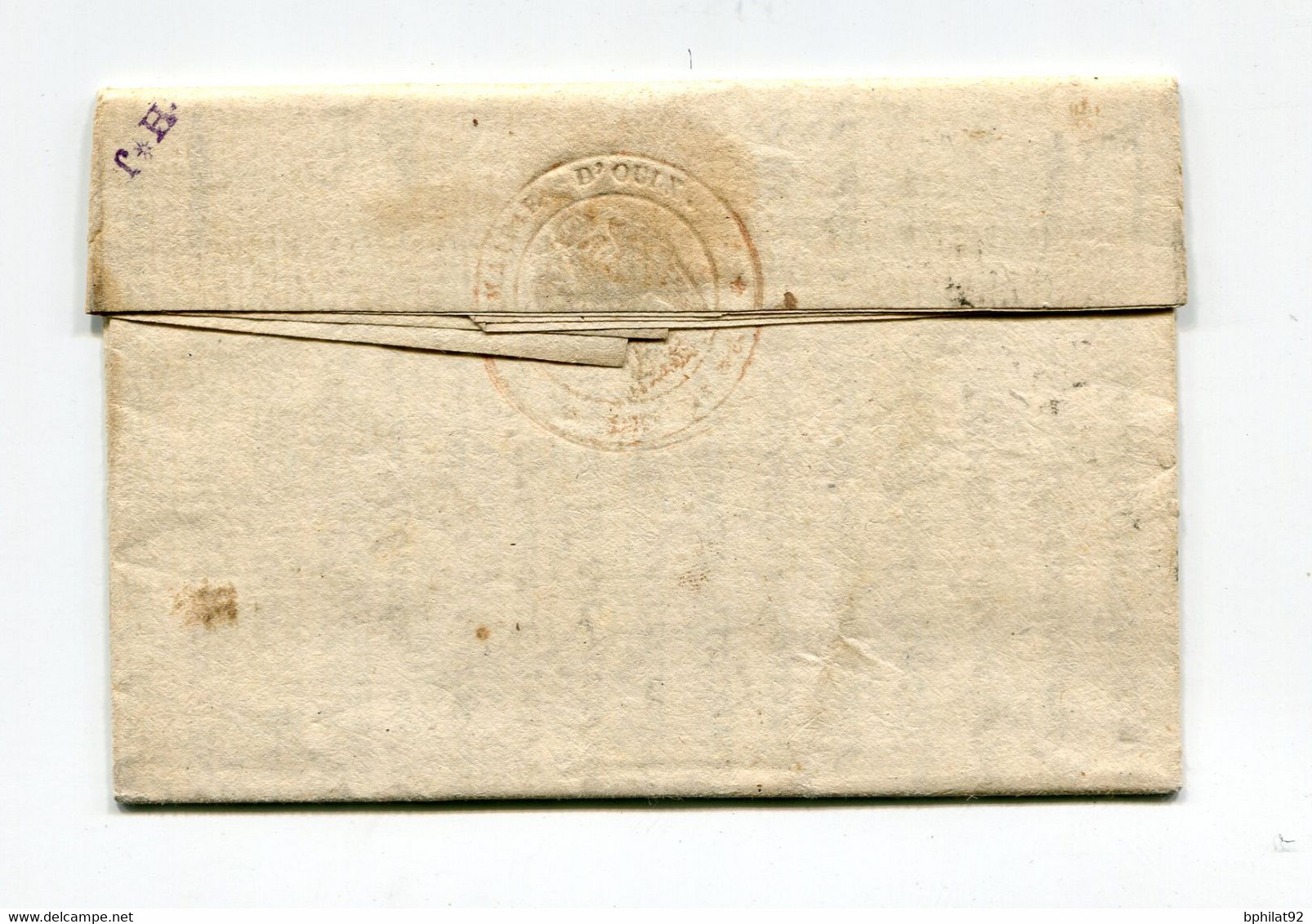 !!! DEPT CONQUIS, 104 ERIDAN, MARQUE POSTALE DE SUZE SUR LETTRE DE 1808 DU MAIRE D'OULX AVEC TEXTE - 1792-1815: Dipartimenti Conquistati