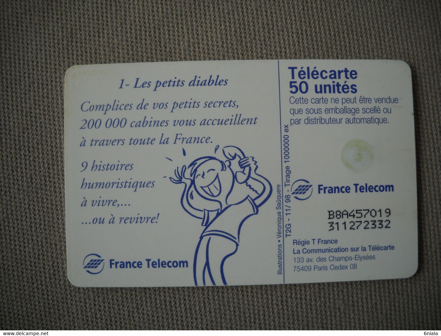 6951 Télécarte Collection  Humour Dessin Animé  N° 1 Les Petits Diables ( Recto Verso)  Carte Téléphonique - Personnages