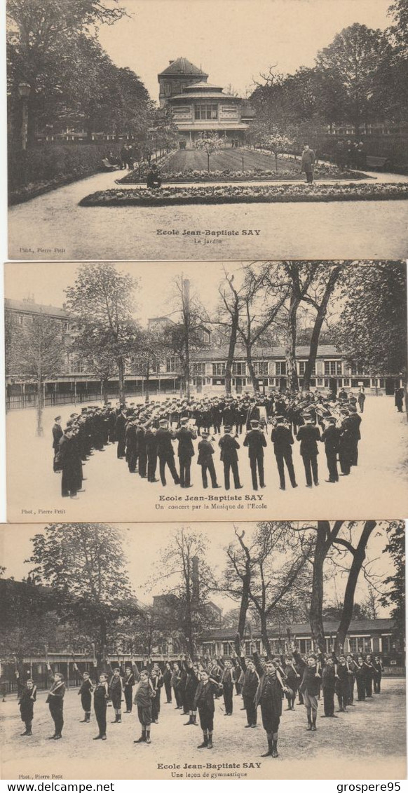 PARIS ECOLE JEAN BAPTISTE SAY  LOT 6 CARTES - Educazione, Scuole E Università