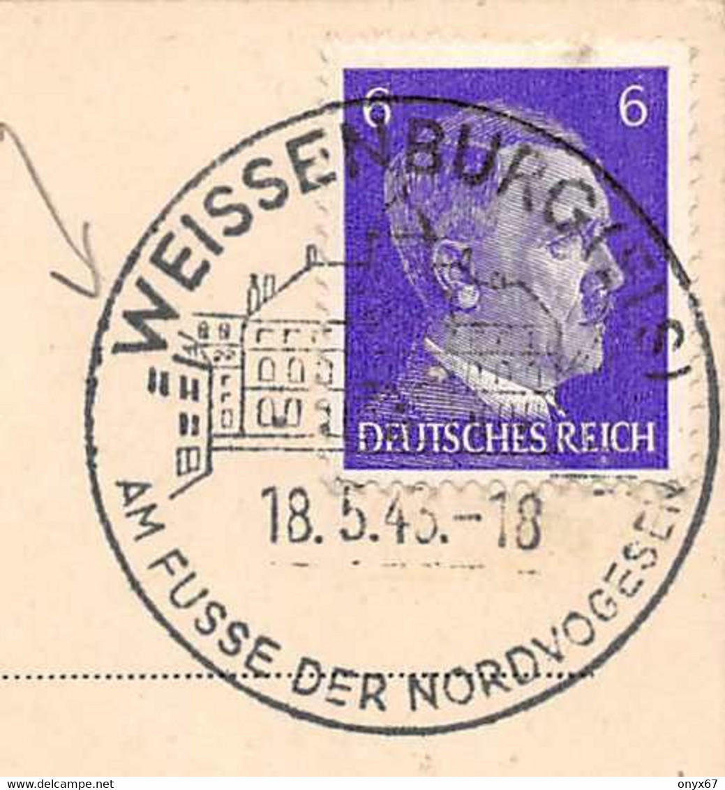 WISSEMBOURG-WEISSENBURG-67-Bas-Rhin-Anselmann-Staden-Guerre 39/45-Cachet-Reich-Hittler-Stempel-Timbre-Briefmarken-Stamp - Wissembourg