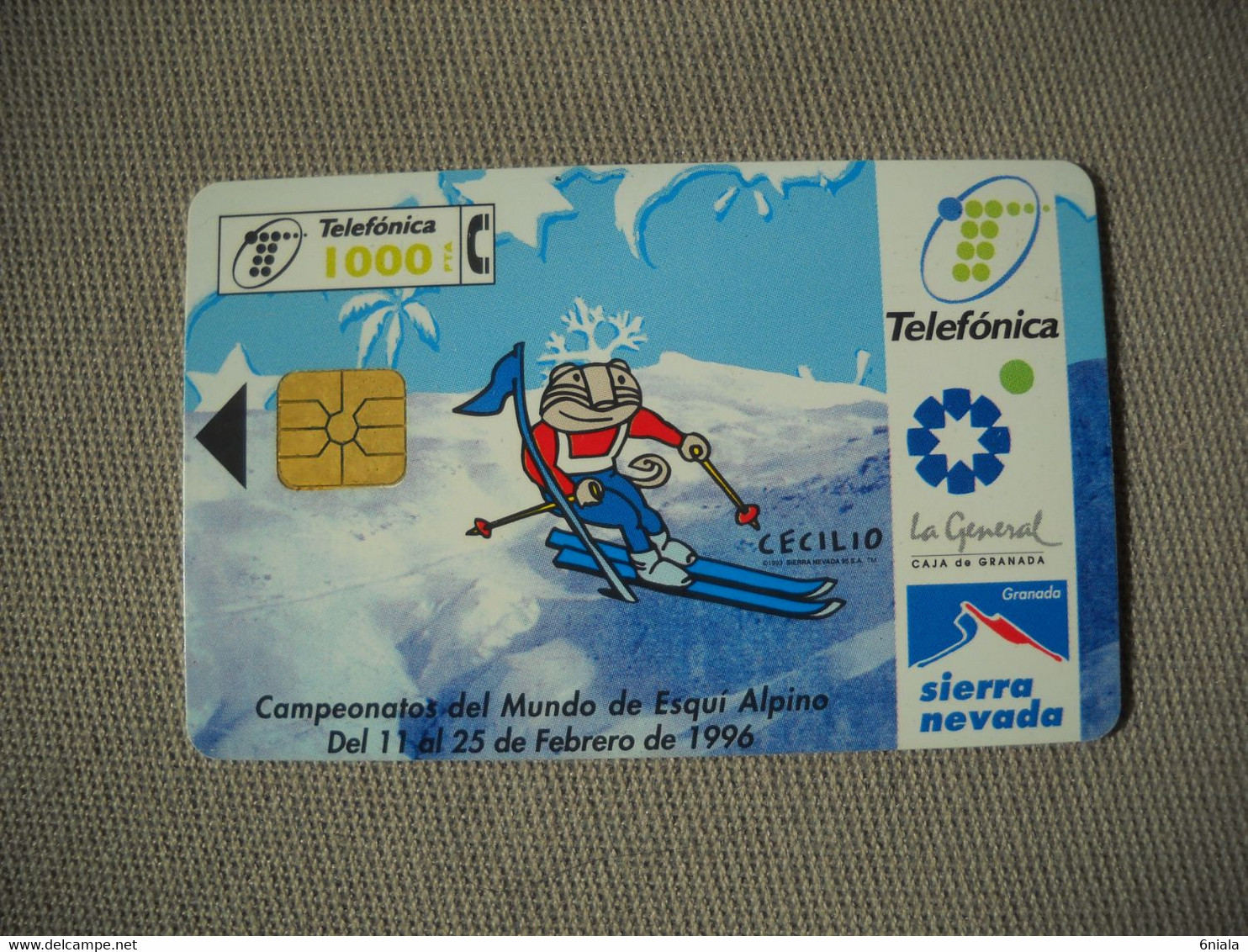 6964 Télécarte Collection SPORT  Championnat Du Monde Ski Alpin 1996 ( Recto Verso)  Carte Téléphonique - Sport