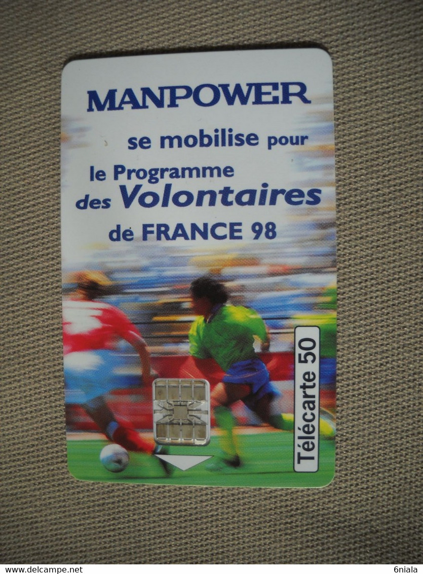 6968 Télécarte Collection SPORT Manpower Football  France 98   ( Recto Verso)  Carte Téléphonique - Sport