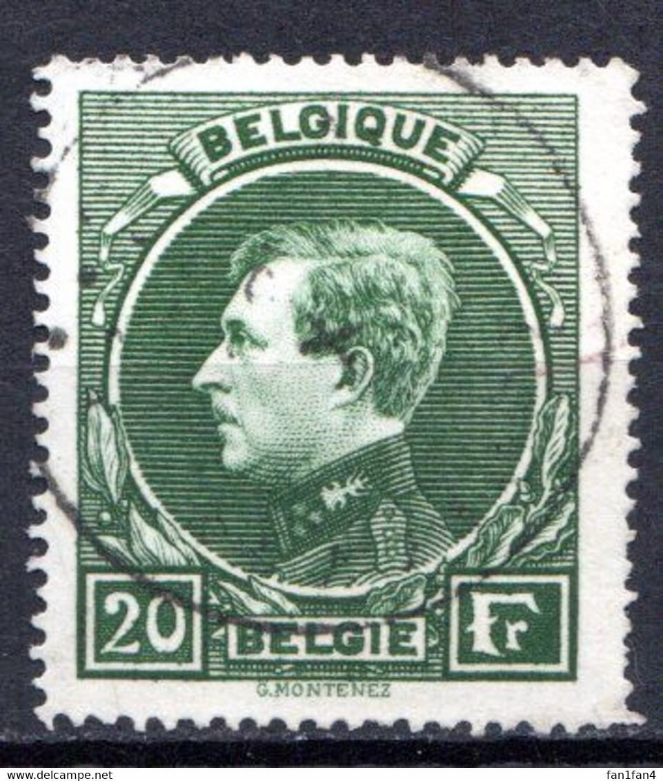 BELGIQUE - 1929-32 - N° 290 - 20 F. Vert - (Albert 1er) - 1929-1941 Groot Montenez