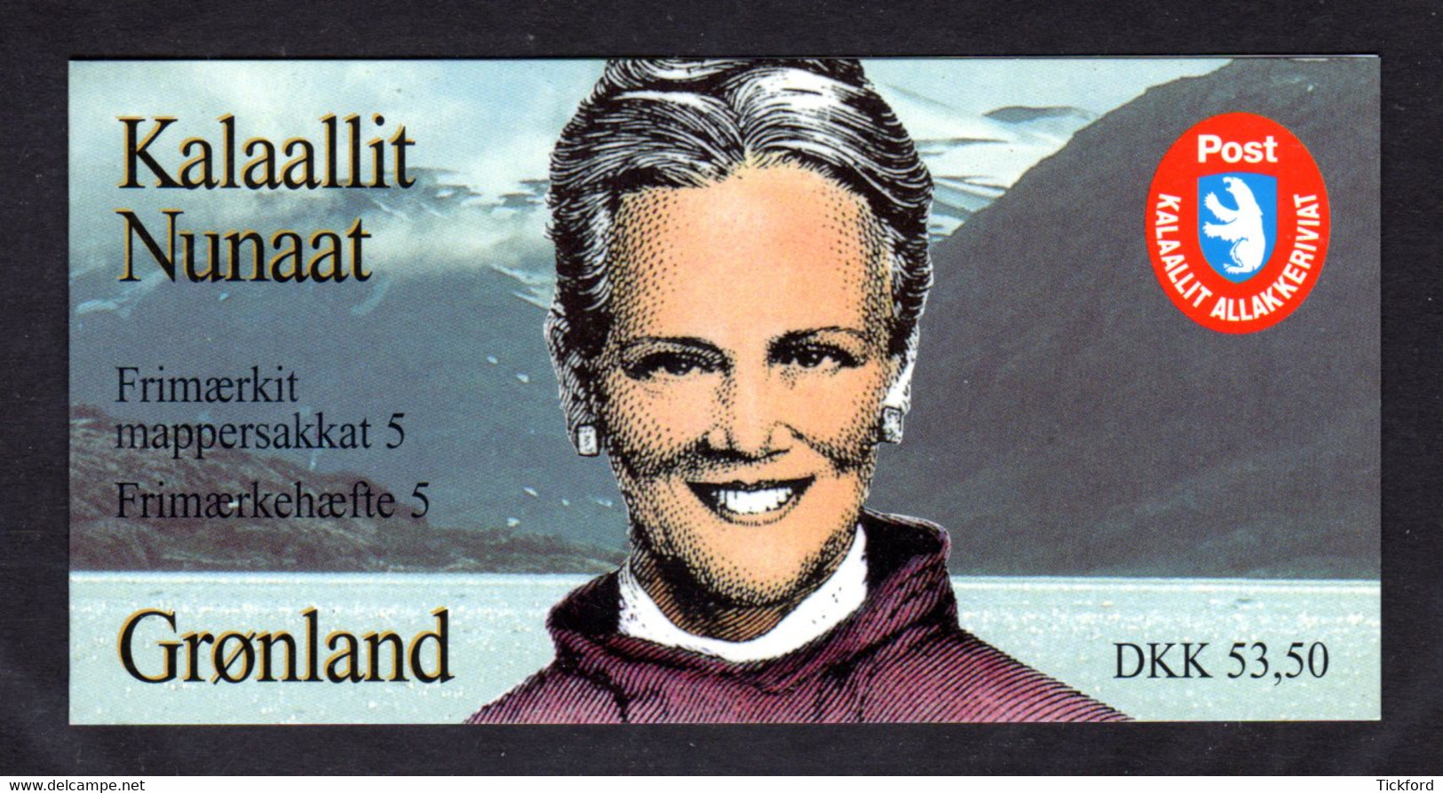 GROENLAND 1997 - Carnet Yvert C282a - Facit H6 - NEUF **/MNH - Reine Margrethe  II, Papillons - Markenheftchen