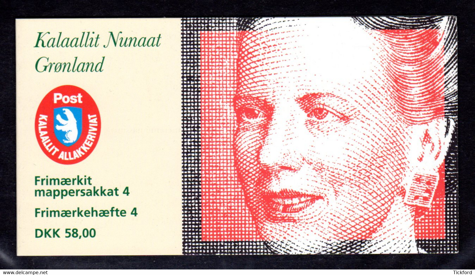 GROENLAND 1996 - Carnet Yvert C262a - Facit H4 - NEUF **/MNH - Reine Margrethe II, Flore, Orchidées - Booklets