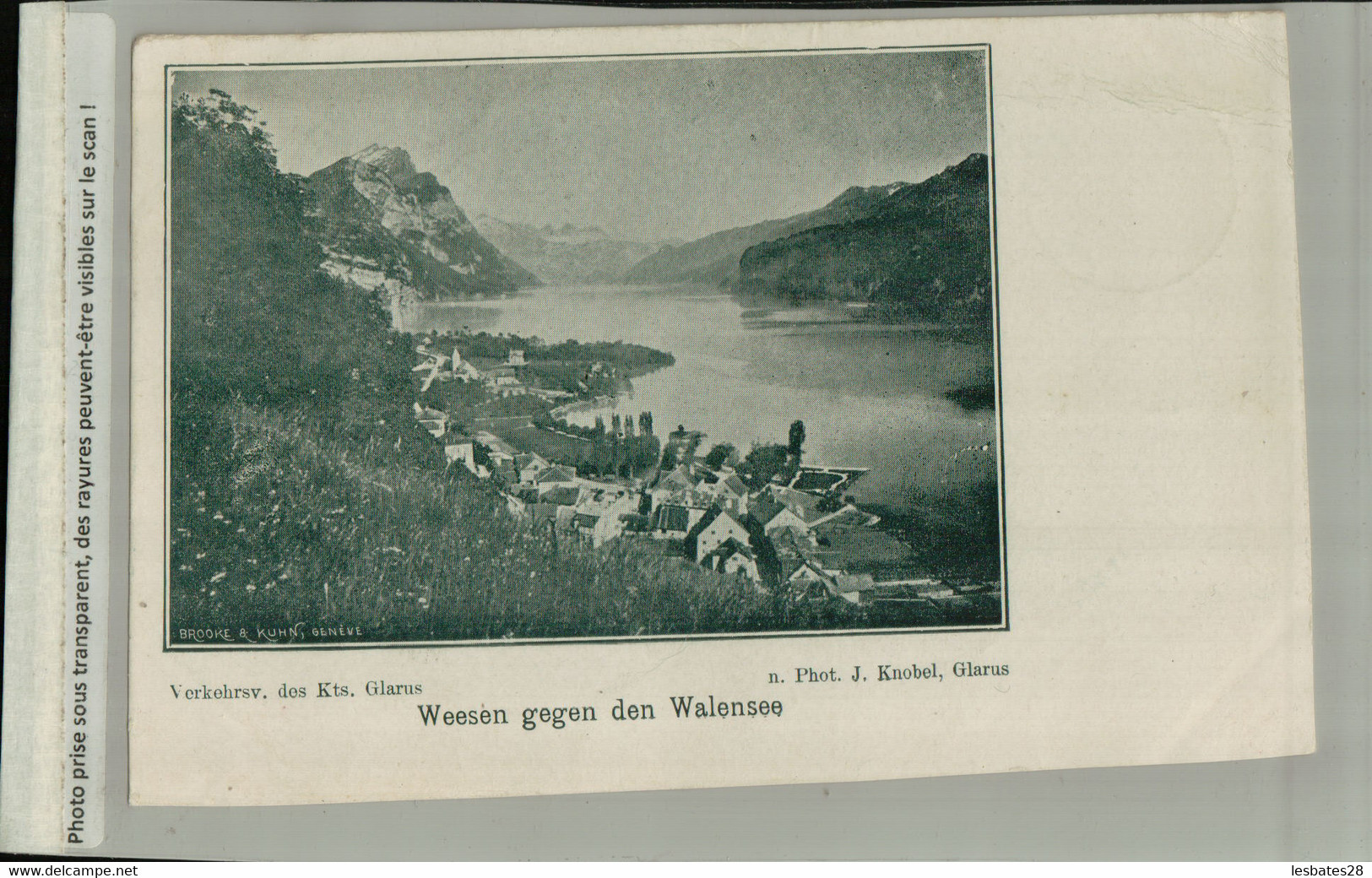 Suisse  Weesen  Gegen Den  Wallensee  (1900) (AVRI 2021 275) - Weesen