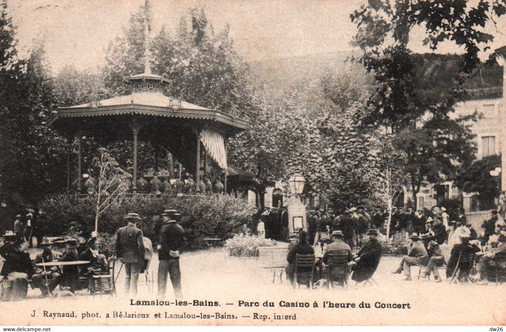 Lamalou-les-Bains - Parc Du Casino à L'heure Du Concert Sous Le Kiosque De La Musique - Photo J. Raynaud - Lamalou Les Bains