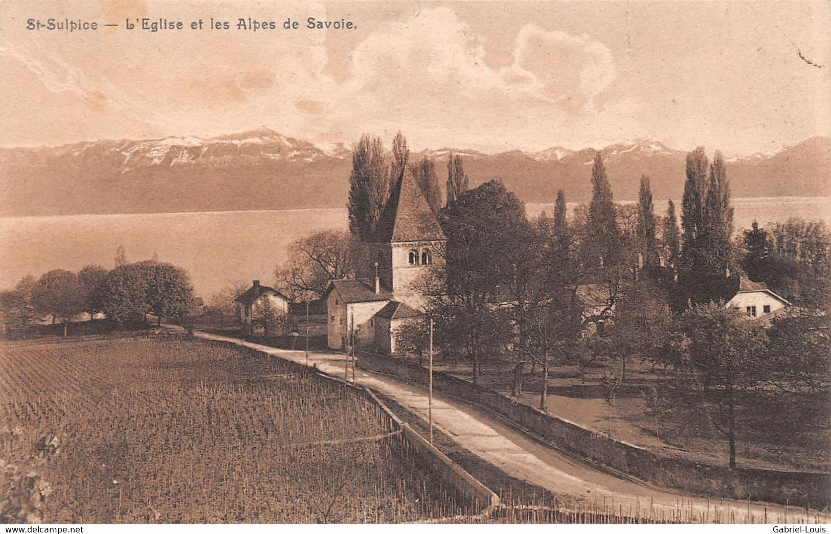 St-Sulpice - L'Eglise Et Les Alpes De Savoie - Saint-Sulpice