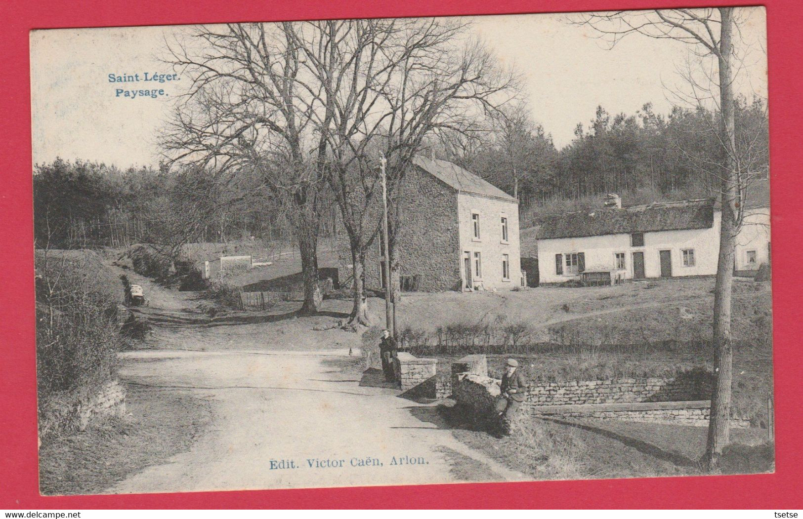 Saint-Léger - Paysage ... Pont , Maisons - 1908 ( Voir Verso ) - Saint-Leger