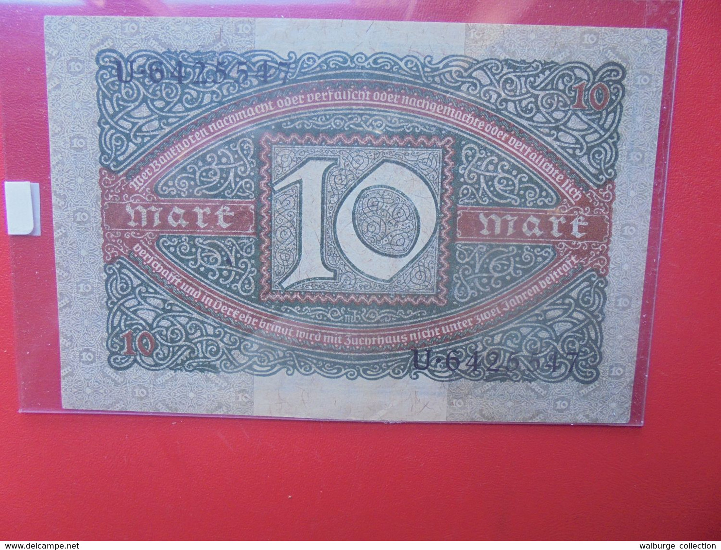 Reichsbanknote 10 MARK 1920 Circuler - 10 Mark