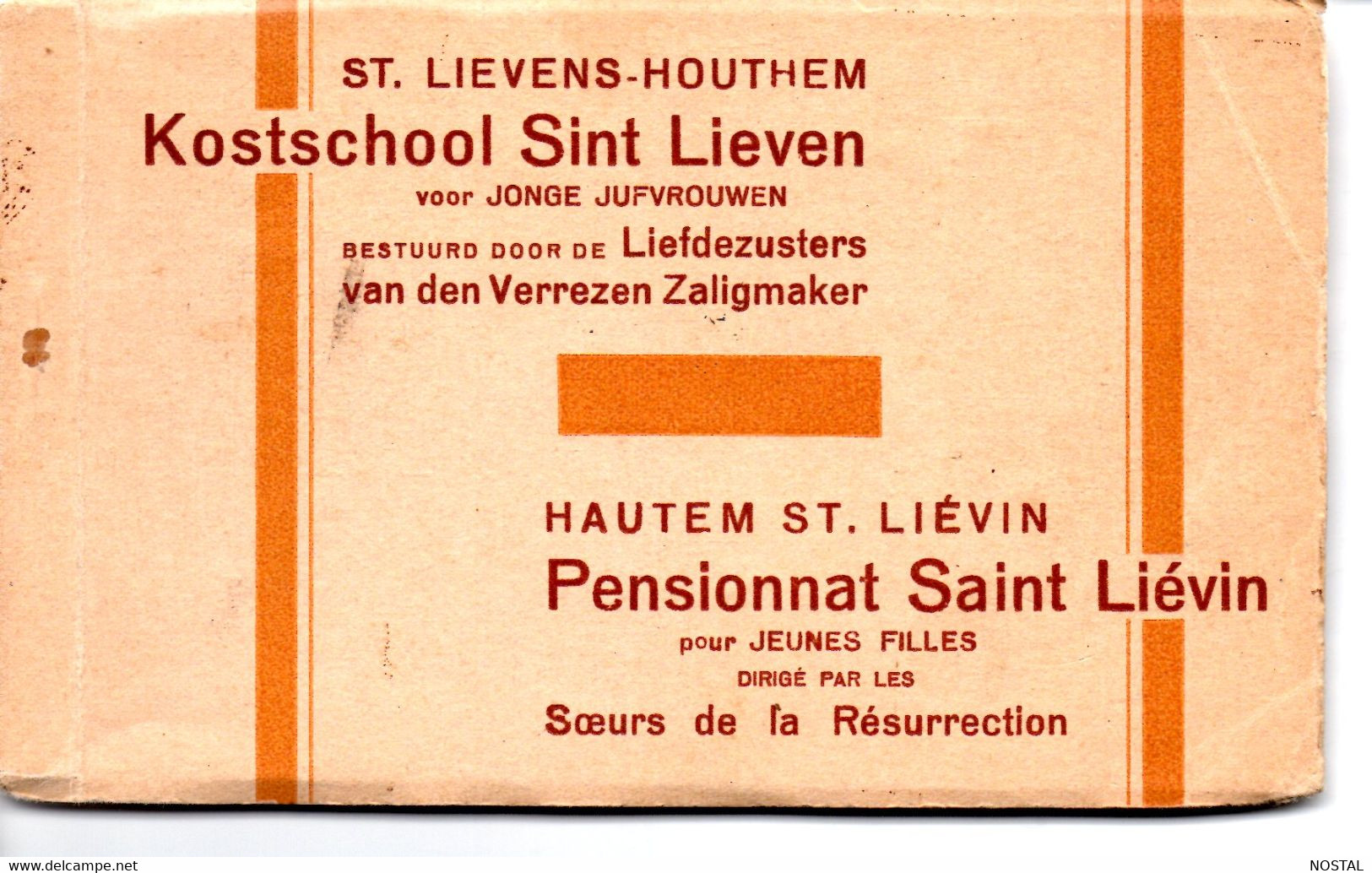 Sint-Lievens-Houtem : Boekje Met 11 Kaarten Kostschool - Sint-Lievens-Houtem