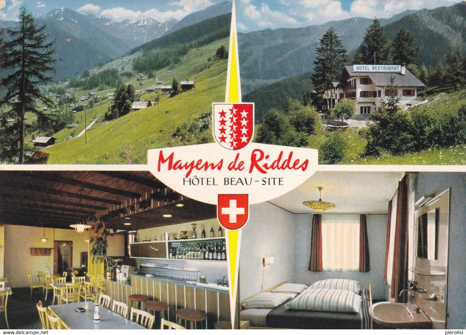 (B-ST661) - MAYENS DE RIDDES (Valais) - Hotel Beau-Site, Multivedute - Riddes