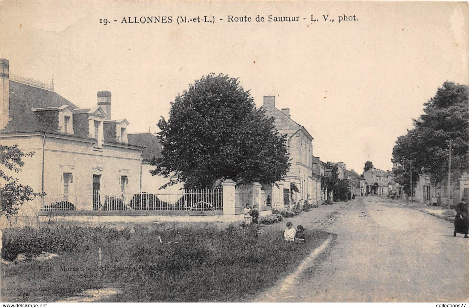 49-ALLONNES- ROUTE DE SAUMUR - Allonnes