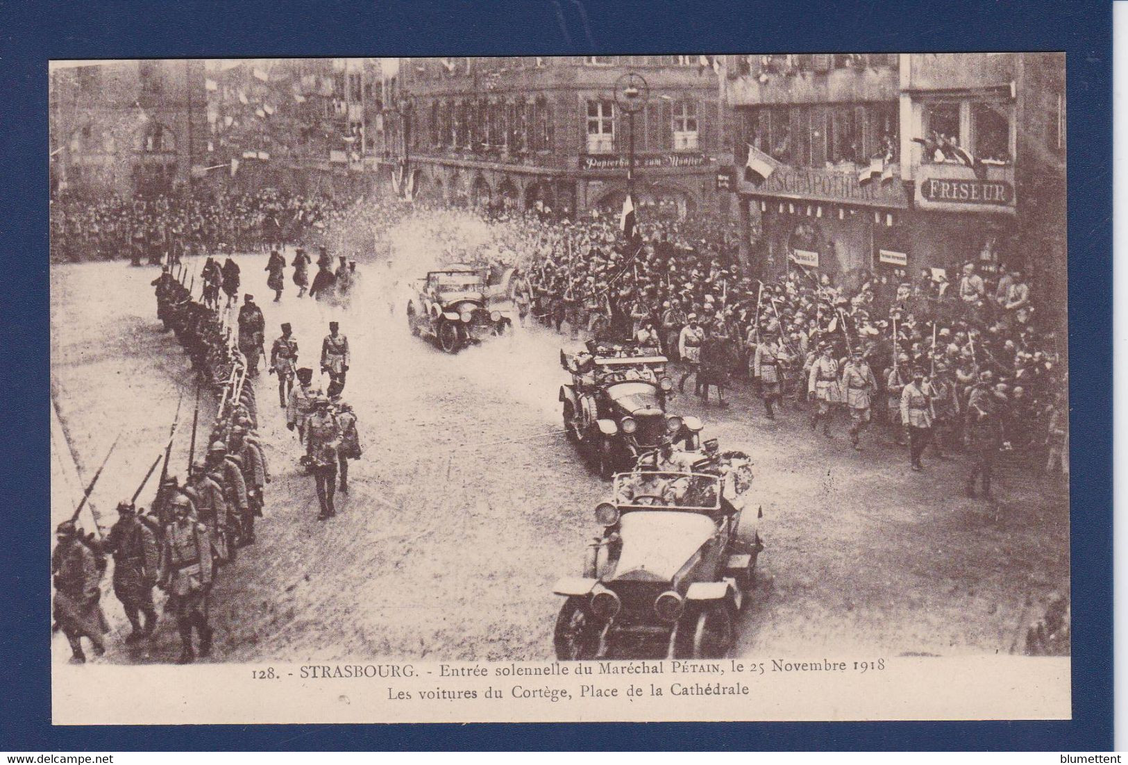 CPA [67] Bas Rhin > Strasbourg Alsace Guerre War WWI Libération Non Circulé édition Bergeret Pétain Voiture - Strasbourg