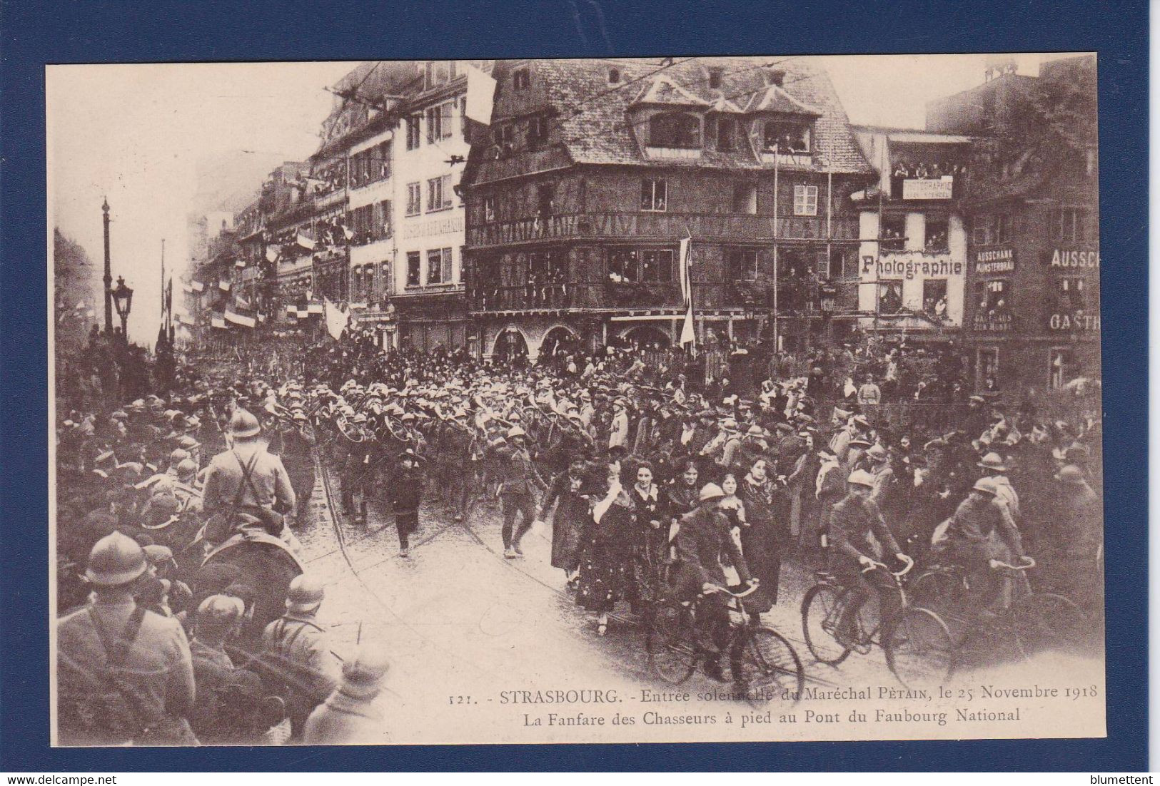 CPA [67] Bas Rhin > Strasbourg Alsace Guerre War WWI Libération Non Circulé édition Bergeret Cycle Vélo - Strasbourg