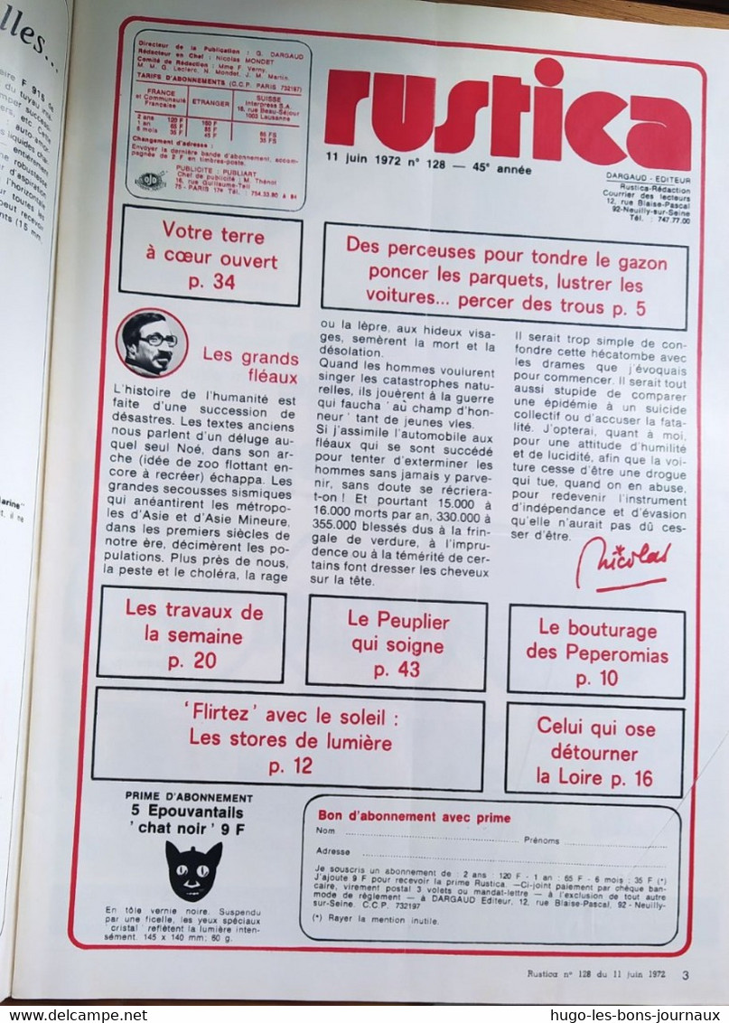 Rustica_N°128_11 Juin 1972_la Fête Des Perceuses_les Glaïeuls De St Médard - Garten