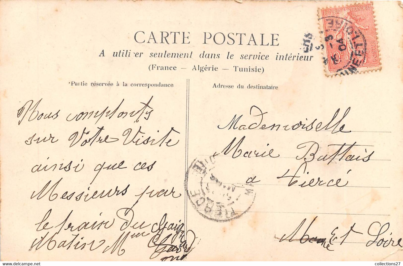 49-LES-PONTS-DE-CE- INONDATION DE FEVRIER 1904- VIEILLE RUE DE L'ILE SAINT-MAURILLE - Les Ponts De Ce