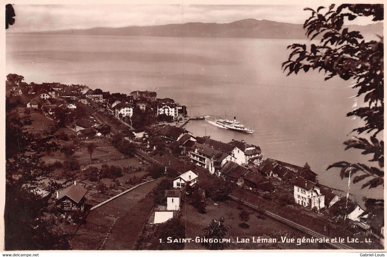 Saint-Gingolph Lac Léman Vue Générale Et Le Lac - Saint-Gingolph