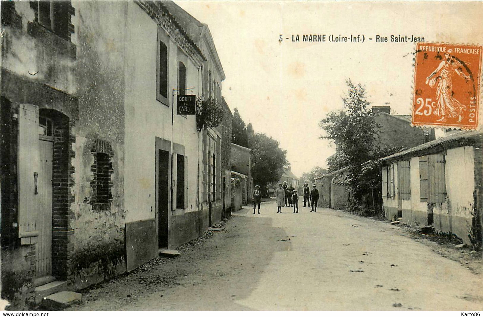 La Marne * Débit De Tabac Tabacs , Rue St Jean - Mauves-sur-Loire