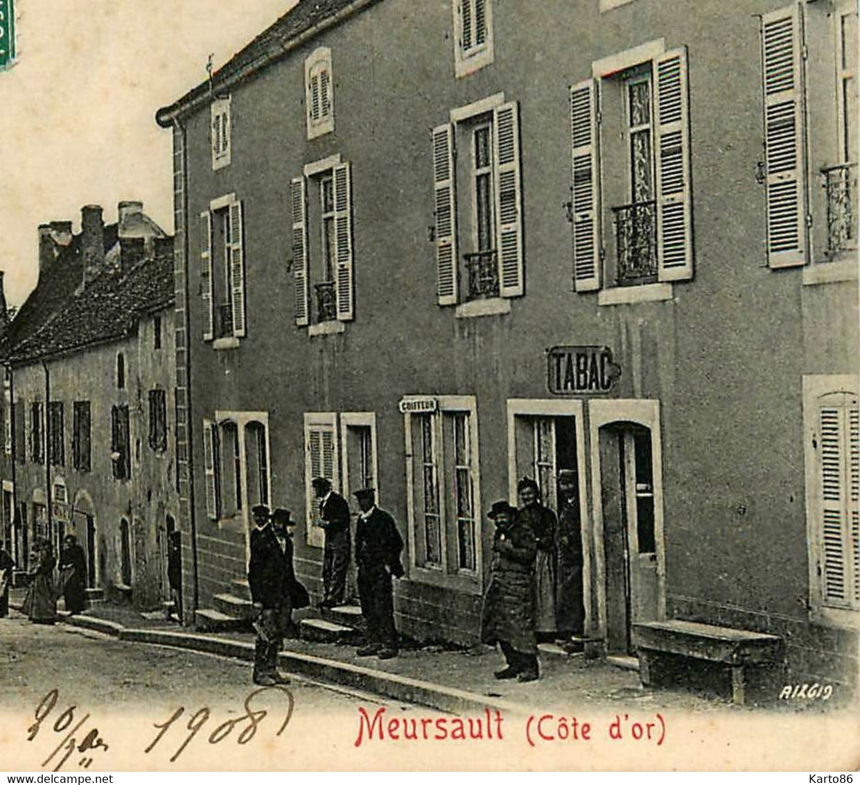 Mersault * Débit De Tabac Tabacs Coiffeur , Rue De Martray * Commerce Magasin SARAZIN - Meursault