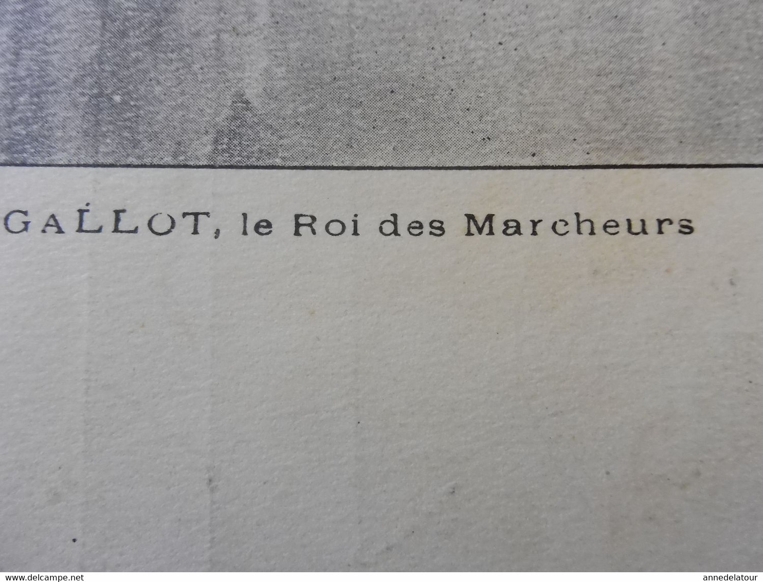 CPA   GALLOT, Le Roi Des Marcheurs  - Imprimerie Bolusset , Aubervilliers - (dos Non Divisé) - Sporters