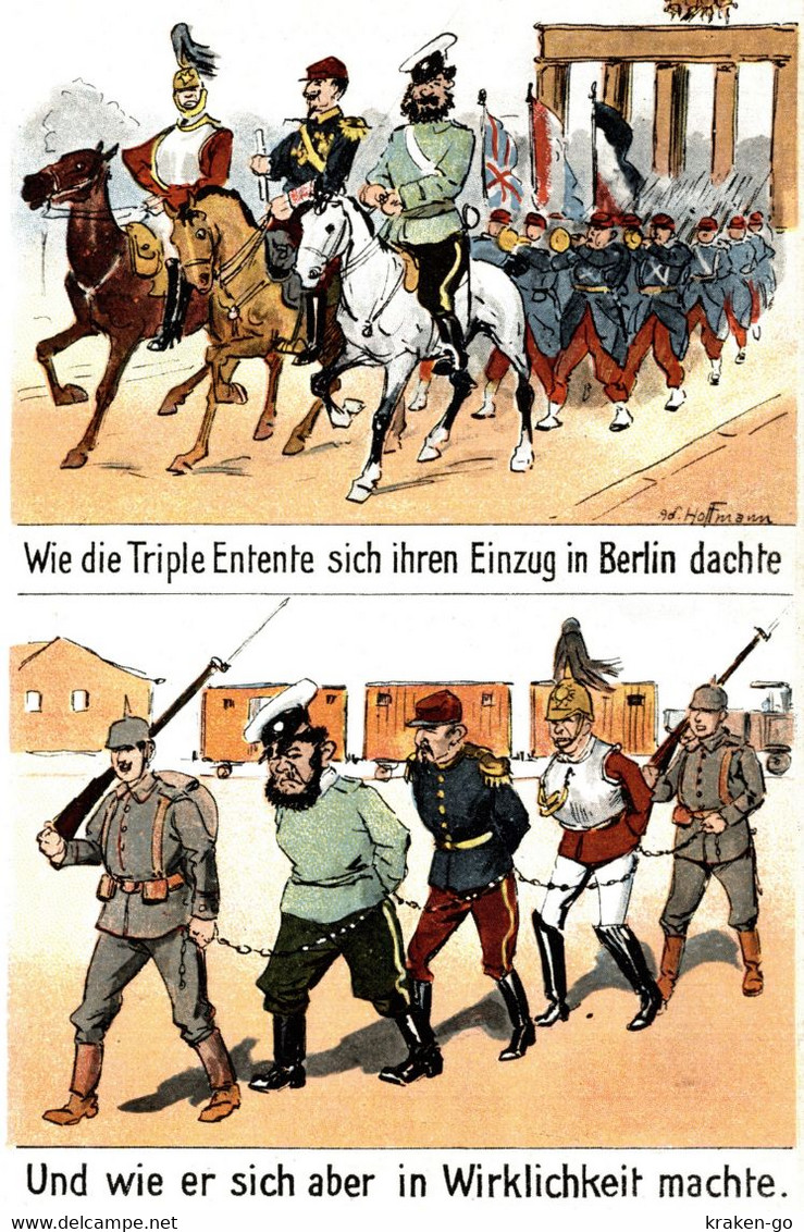 CPA - WW1 WWI Propaganda Propagande - HOFFMANN - Umoristica Satirica, Humour Satirique - NV - PV558 - Oorlog 1914-18