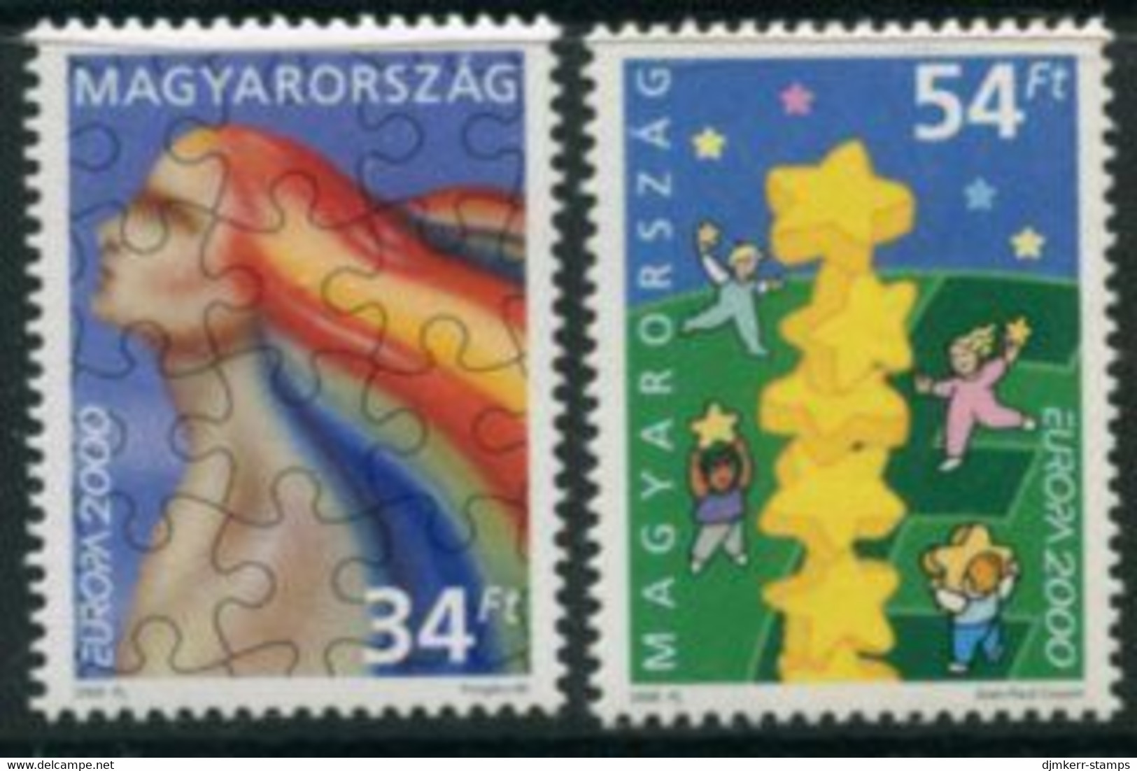 HUNGARY 2000 Europa  MNH / **.  Michel 4596-97 - Unused Stamps