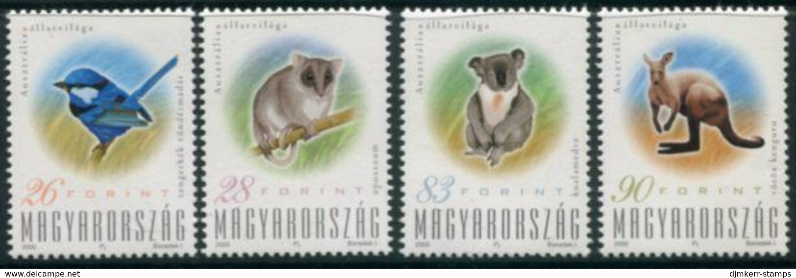 HUNGARY 2000 Fauna Of Australia MNH / **.  Michel 4591-94 - Nuovi