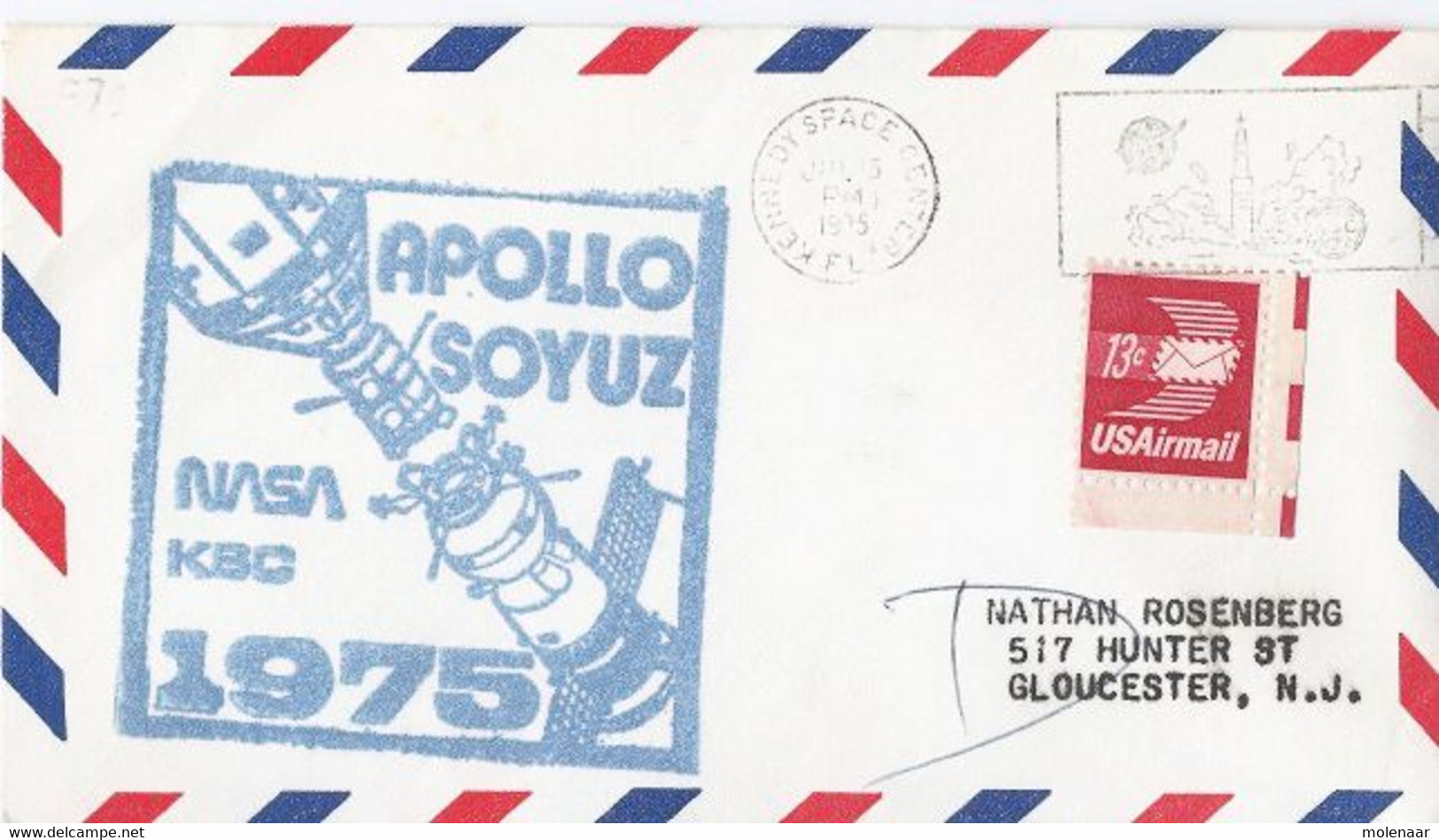 U.S.A. Brief Kennedey Space Center 5-jun-1975 "Apollo-Sojuz 1975" (1101) - América Del Norte