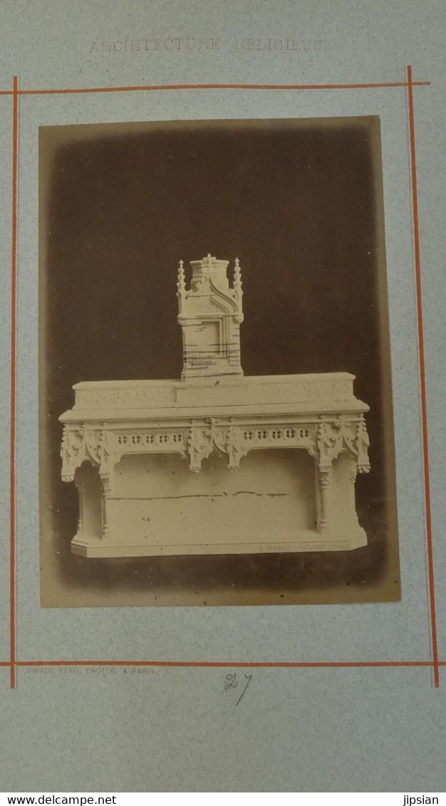 par Pierre Petit (1831- 1905) 29 photos albuminées 18 x 13 cm Architecture Religieuse éditée par Pairault Thézard --- GF